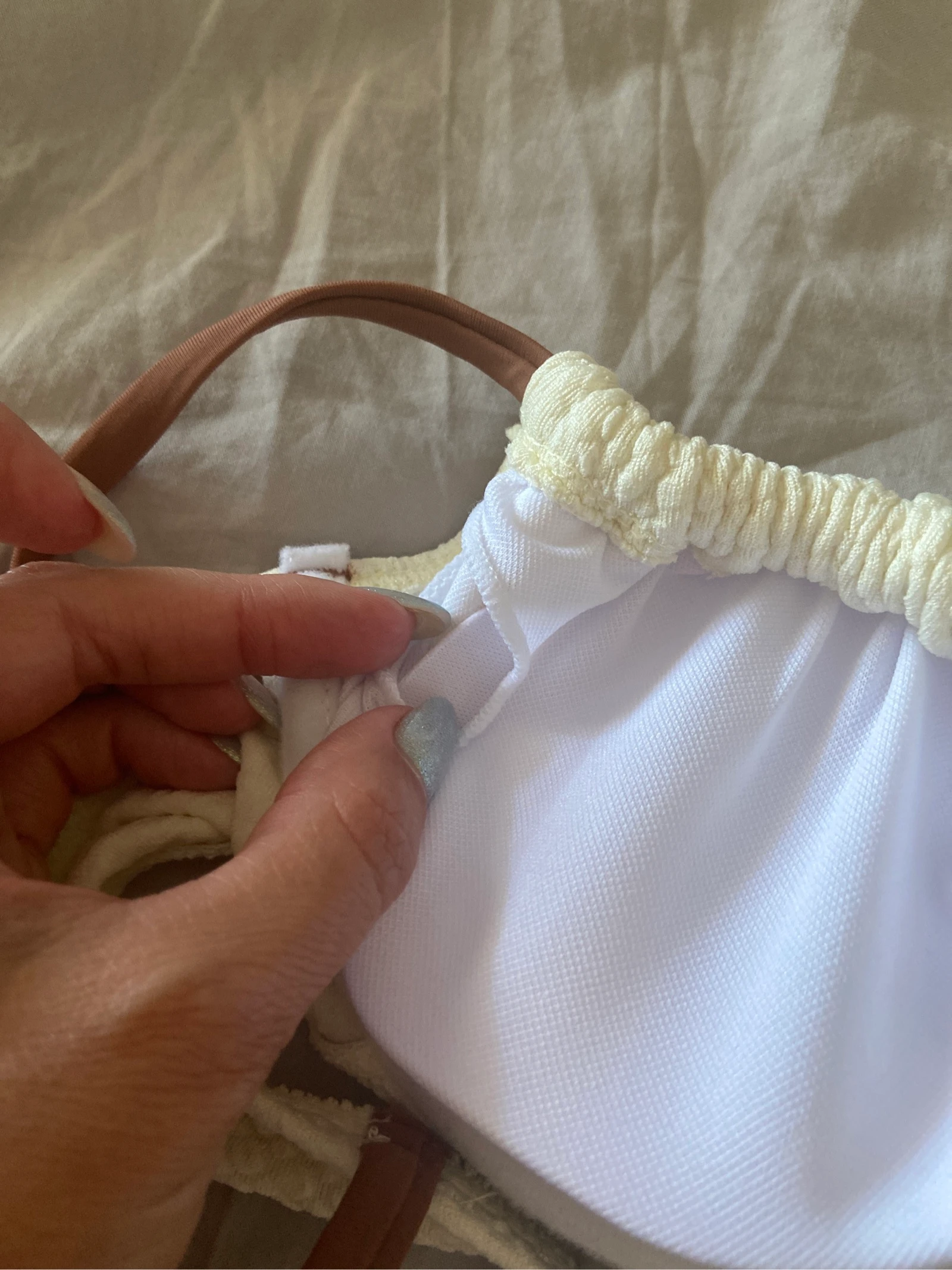 Bikini boho bege + castanho tamanho S – photo 4